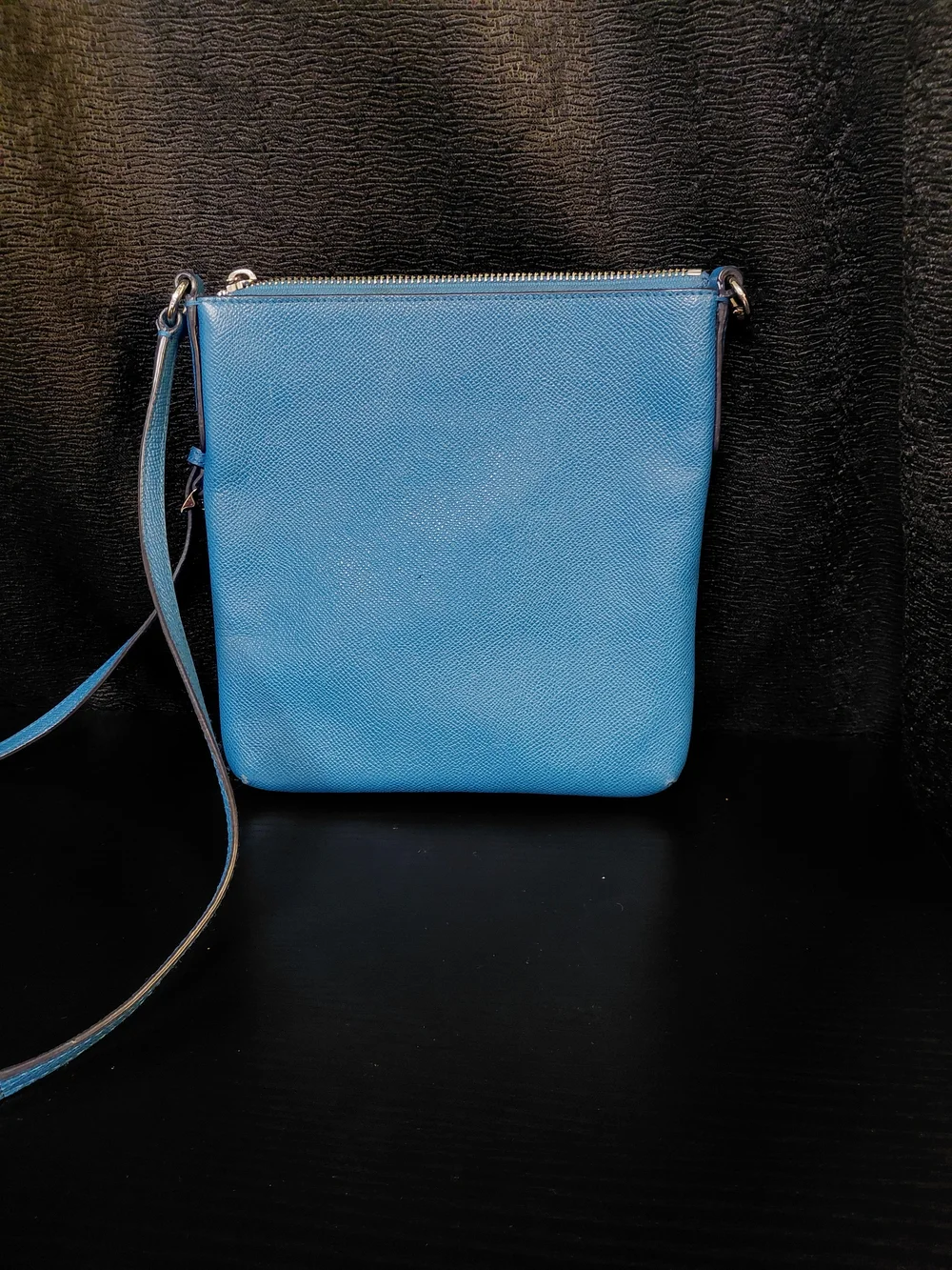 Coach Blue Crossbody Leather Bag